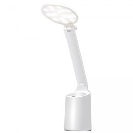 Energooszczędna lampka na biurko LED Activejet FUTURE biała z wbudowaną baterią akumulatorem wielokrotnego ładowania