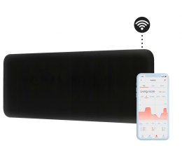 Stalowy panel grzewczy Wifi + Bluetooth + wyświetlacz LED MILL PA1200WIFI3 BLACK