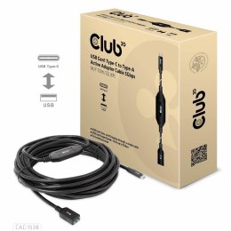 Kabel Club3D CAC-1538 USB Gen1 Type-C to Type-A Active Adapter Cable 5Gbps 10m M/F