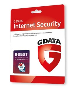 Oprogramowanie GDATA Internet Security 1PC 1rok karta-klucz