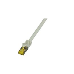 Patchcord 100% miedź EFB Cat.6a LSZH S/FTP, 1m, szary Kabel Cat.7