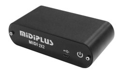 MIDIPLUS MIDI 2x2 - Interfejs USB / MIDI, 2 wejścia i 2 wyjścia