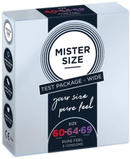 Prezerwatywy Mister.Size Testbox 60-64-69 3 Condoms
