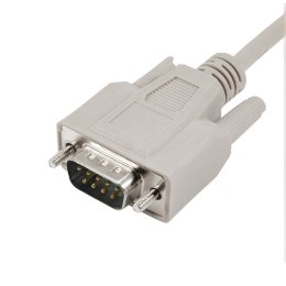 Kabel Akyga AK-CO-01 (RS-232 M - RS-232 F; 2m; kolor biały)