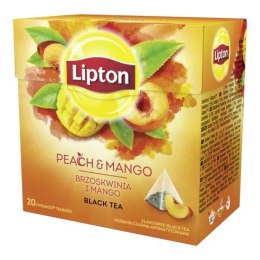 Lipton Herbata Czarna Brzoskwinia+Mango 20 Torebek
