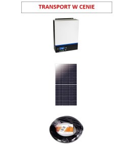 Zestaw Solarny off-grid Inwerter ESB 10kW + 8x PhonoSolar PS455M4H-24/TH 30mm + kabel 6mm/czarny/50m
