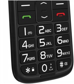 LTC Telefon dla seniora MOB30 z klapką, czarny LXMOB30