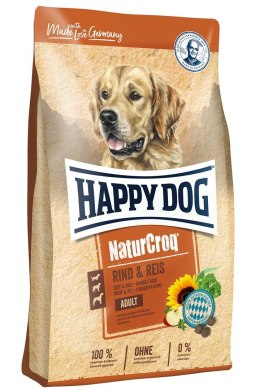 Happy Dog Naturcroq Wołowina/Ryż 15kg (WYPRZEDAŻ)