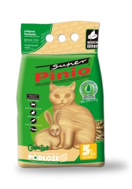 CERTECH Żwirek Super Pinio Zielona Herbata - żwirek dla kota drewniany 5l
