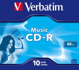 Płyta CD Verbatim 43365 (700MB; 4x; 10szt.; Jewel Case)