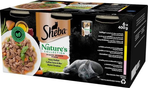 Sheba Wybór smaków w sosie 6x400g