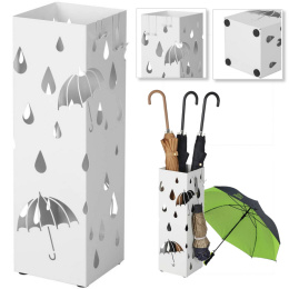 Parasolnik stojak na parasole nowoczesny biały