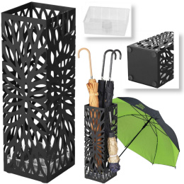 Parasolnik stojak na parasole nowoczesny czarny