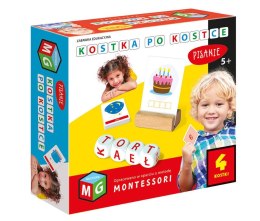 Zabawka edukacyjna montessori Kostka po kostce pisanie 4 kostki 5+ MULITGRA