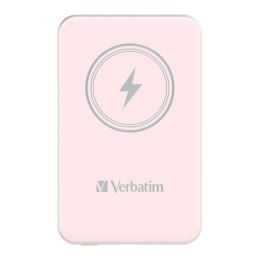 Powerbank Verbatim Charge 'n' Go Magnetic Wireless 10000mAh USB-C PD 3.0 Pink