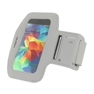 Qoltec Opaska sportowa na ramię do smartfona | max. 5" | Szary