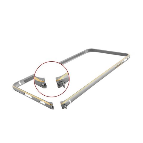 Qoltec Ramka ochronna na Apple iPhone 6 plus | złota | aluminiowa Qoltec Ramka ochronna na Apple iPhone 6 plus | złota | aluminiowa