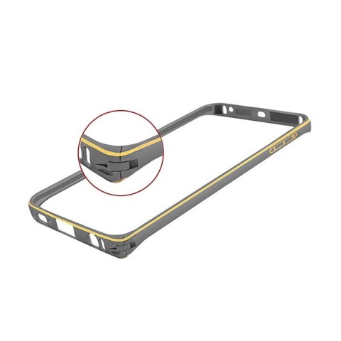 Qoltec Ramka ochronna na Samsung Galaxy S6 edge | złota | aluminiowa Qoltec Ramka ochronna na Samsung Galaxy S6 edge | złota | aluminiowa