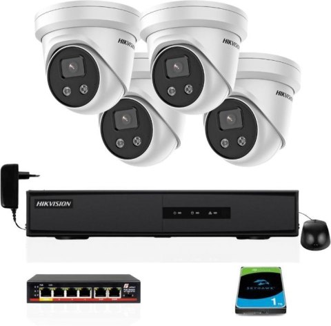 Zestaw monitoringu IP HIKVISION 4 kamery DS-2CD2386G2-IU 4K 8Mpx Zestaw monitoringu IP HIKVISION 4 kamery DS-2CD2386G2-IU 4K 8Mpx