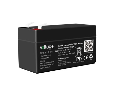 Akumulator AGM Voltage 12V 1.2Ah VE12-1.2 Akumulator AGM Voltage 12V 1.2Ah VE12-1.2