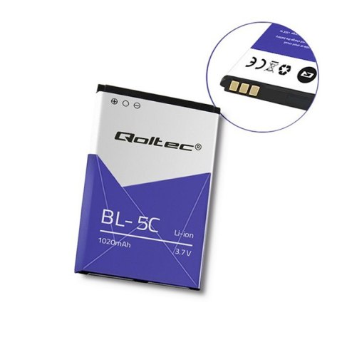 Qoltec Bateria do Nokia BL-5C | 2700 classic | 5030 | 1020mAh Qoltec Bateria do Nokia BL-5C | 2700 classic | 5030 | 1020mAh