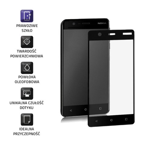 Qoltec Hartowane szkło ochronne PREMIUM do Nokia 3 | 3D | CZARNE Qoltec Hartowane szkło ochronne PREMIUM do Nokia 3 | 3D | CZARNE