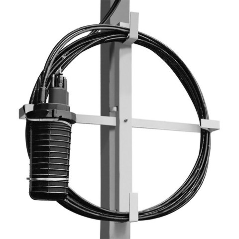 Qoltec Stelaż zapasu kabla / organizer | max. 10" Qoltec Stelaż zapasu kabla / organizer | max. 10"