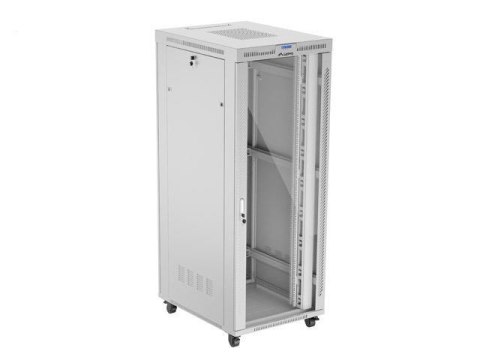 Szafa instalacyjna Rack stojąca 19" 42U 800x1000 szara drzwi szklane LCD Lanberg (flat pack) Szafa instalacyjna Rack stojąca 19" 42U 800x1000 szara drzwi szklane LCD Lanberg (flat pack)