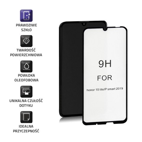 Qoltec Hartowane szkło ochronne PREMIUM do Huawei P Smart 2019 | 6D | Czarne | Pełne Qoltec Hartowane szkło ochronne PREMIUM do Huawei P Smart 2019 | 6D | Czarne | Pełne