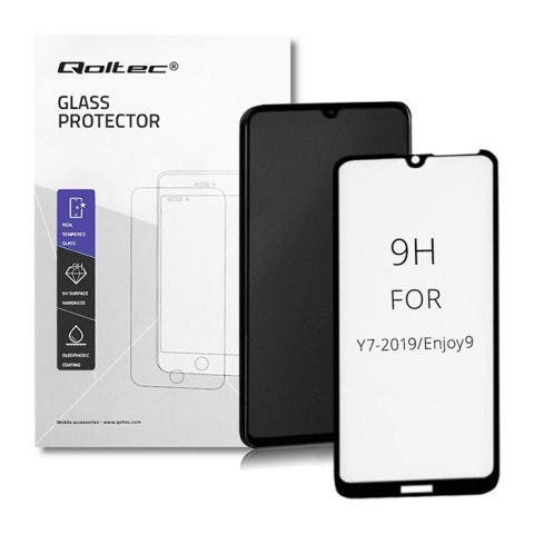 Qoltec Hartowane szkło ochronne PREMIUM do Huawei Y7/Y7 Pro | 6D | PEŁNE | CZARNE Qoltec Hartowane szkło ochronne PREMIUM do Huawei Y7/Y7 Pro | 6D | PEŁNE | CZARNE