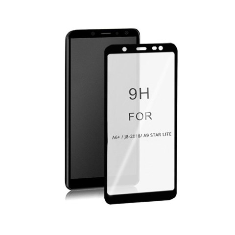 Qoltec Hartowane szkło ochronne PREMIUM do Samsung Galaxy A6+ | CZARNE | 6D Qoltec Hartowane szkło ochronne PREMIUM do Samsung Galaxy A6+ | CZARNE | 6D