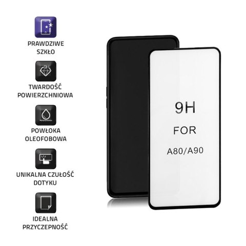 Qoltec Hartowane szkło ochronne PREMIUM do Samsung Galaxy A90 | 6D | Czarne | Pełne Qoltec Hartowane szkło ochronne PREMIUM do Samsung Galaxy A90 | 6D | Czarne | Pełne