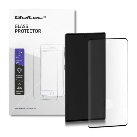 Qoltec Hartowane szkło ochronne PREMIUM do Samsung Galaxy Note 10+ | 3D | Czarne | Pełne Qoltec Hartowane szkło ochronne PREMIUM do Samsung Galaxy Note 10+ | 3D | Czarne | Pełne