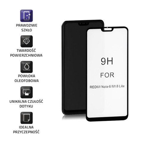 Qoltec Hartowane szkło ochronne PREMIUM do Xiaomi Mi8 Lite | 6D | Czarne | Pełne Qoltec Hartowane szkło ochronne PREMIUM do Xiaomi Mi8 Lite | 6D | Czarne | Pełne