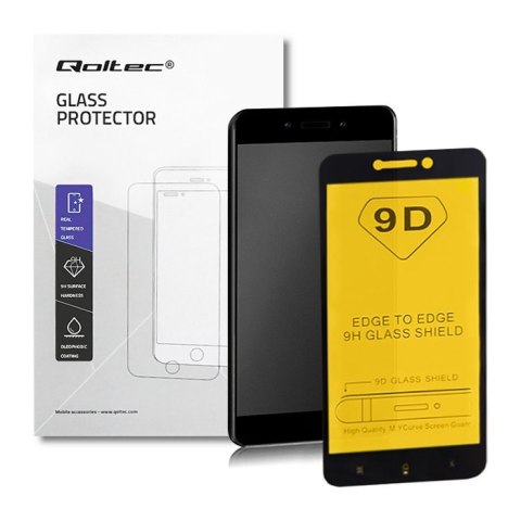 Qoltec Hartowane szkło ochronne PREMIUM do Xiaomi Redmi 5A | 9D | Czarne | Pełne Qoltec Hartowane szkło ochronne PREMIUM do Xiaomi Redmi 5A | 9D | Czarne | Pełne