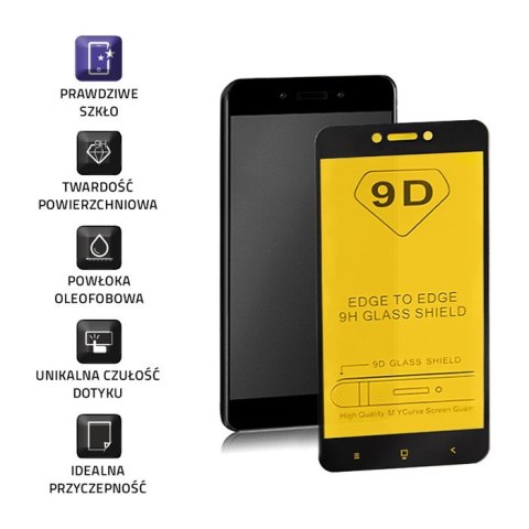 Qoltec Hartowane szkło ochronne PREMIUM do Xiaomi Redmi 5A | CZARNE Qoltec Hartowane szkło ochronne PREMIUM do Xiaomi Redmi 5A | CZARNE