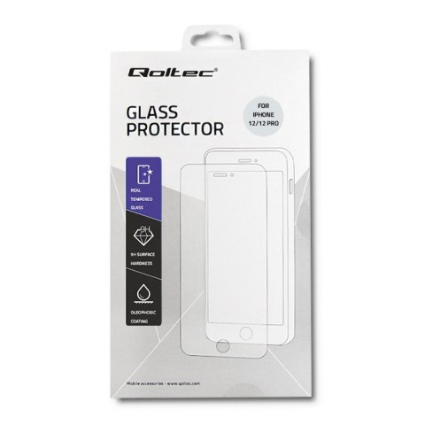 Qoltec Hybrydowe szkło ochronne PREMIUM do iPhone 12/12 PRO Qoltec Hybrydowe szkło ochronne PREMIUM do iPhone 12/12 PRO