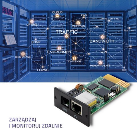 Qoltec Moduł SNMP do 3-fazowego zasilacza UPS Qoltec Moduł SNMP do 3-fazowego zasilacza UPS