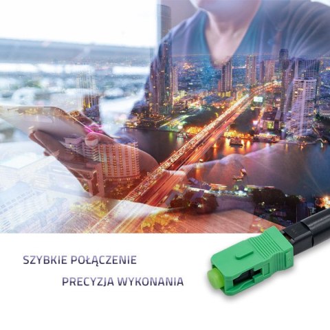 Qoltec Szybkozłącze światłowodowe SC/APC | Singlemode | 0.9 | Zestaw 10szt. Qoltec Szybkozłącze światłowodowe SC/APC | Singlemode | 0.9 | Zestaw 10szt.