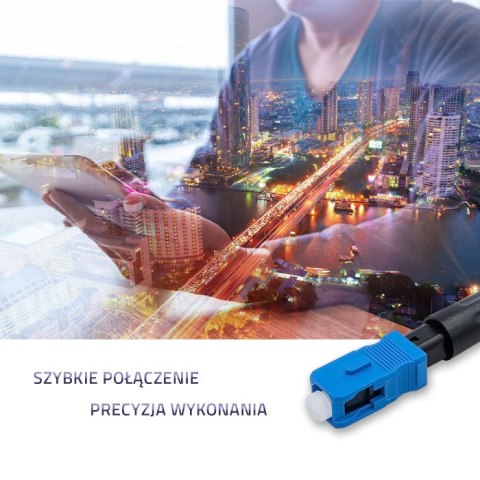 Qoltec Szybkozłącze światłowodowe SC/UPC | Singlemode | 3.0mm Qoltec Szybkozłącze światłowodowe SC/UPC | Singlemode | 3.0mm