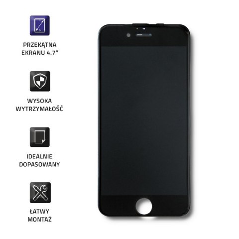 Qoltec Wyświetlacz dotykowy LCD do iPhone 6 | ramka czarna Qoltec Wyświetlacz dotykowy LCD do iPhone 6 | ramka czarna