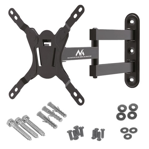 MACLEAN UCHWYT DO TELEWIZORA LUB MONITORA, MAX. VESA 200X200, 23-43", 30KG, CZARNY MC-418 MACLEAN UCHWYT DO TELEWIZORA LUB MONITORA, MAX. VESA 200X200, 23-43", 30KG, CZARNY MC-418