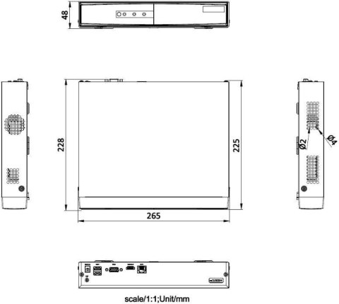 Rejestrator 4w1 HikVision DS-7104NI-Q1/M (D) Rejestrator 4w1 HikVision DS-7104NI-Q1/M (D)