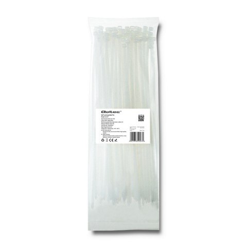 Qoltec Opaska zaciskowa | 4.8*300mm | Nylon UV | Biała Qoltec Opaska zaciskowa | 4.8*300mm | Nylon UV | Biała