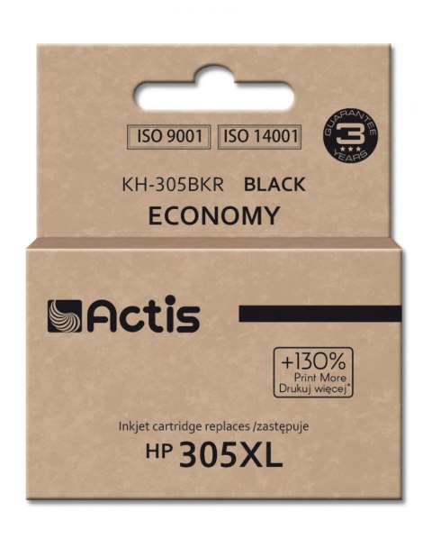 Tusz Actis KH-305BKR do drukarki HP; Zamiennik 3YM62AE; Standard; 20 ml; black Tusz Actis KH-305BKR do drukarki HP; Zamiennik 3YM62AE; Standard; 20 ml; black