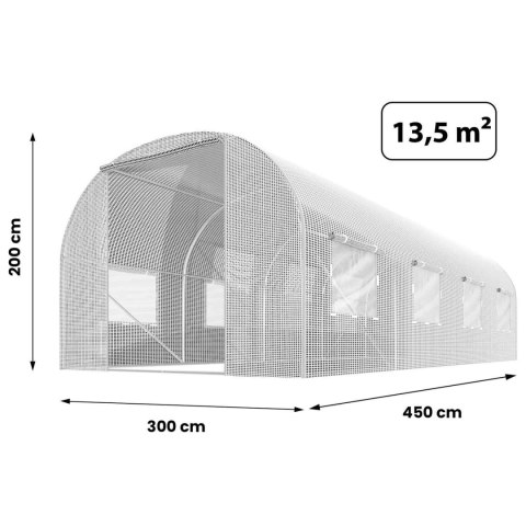 FOLIA NA TUNEL OGRODOWY 3X4,5M (13,5M2) BIAŁA PLONOS FOLIA NA TUNEL OGRODOWY 3X4,5M (13,5M2) BIAŁA PLONOS