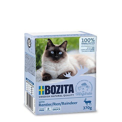 BOZITA Mięsne kawałki z reniferem w sosie 370g BOZITA Mięsne kawałki z reniferem w sosie 370g