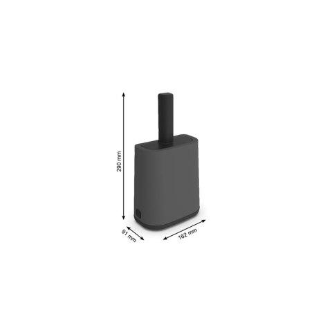 Rotho Łopatka z podstawką +worki 16x8cm antracyt Rotho Łopatka z podstawką +worki 16x8cm antracyt
