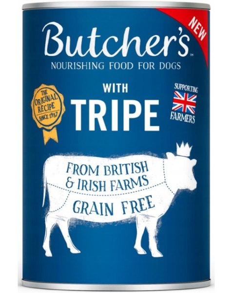 Butcher's Original Tripe Mix ze żwaczem pasztet 400g Butcher's Original Tripe Mix ze żwaczem pasztet 400g