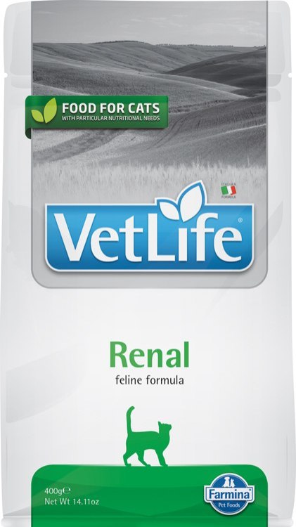 FARMINA Vet Life Feline Renal - sucha karma dla dorosłych kotów 400g FARMINA Vet Life Feline Renal - sucha karma dla dorosłych kotów 400g